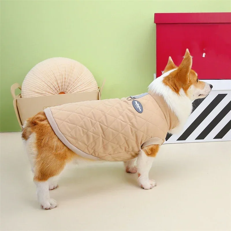 Winter Pet Coat Jacket Welsh Corgi Dog Clothes Dachshund Dog Clothing Harness Vest Outfit Bichon Pomeranian Poodle Dog Costumes