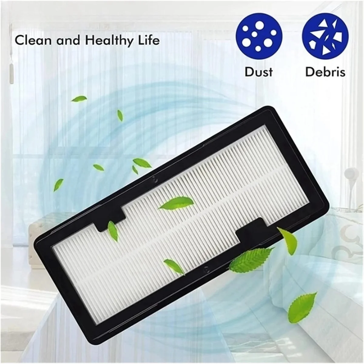 อะไหล่แผ่นกรอง HEPA สำหรับ Samsung Jet Bot Ai + และ Jet Bot + เครื่องดูดฝุ่นเหมาะสำหรับ VR30T85513W/AA หุ่นยนต์ล้างทำความสะอาดได้