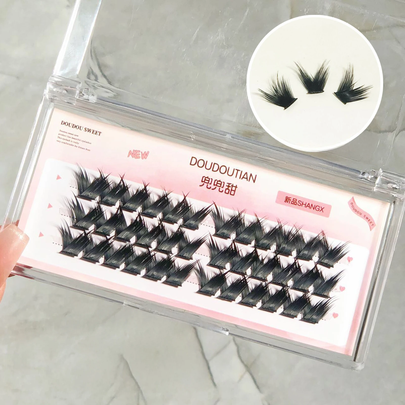 7-12 مللي متر الرموش الصناعية اليدوية الفردية مجموعة واحدة مجموعات كثيفة رموش طبيعية مجموعات للنساء فتاة أدوات ماكياج #5