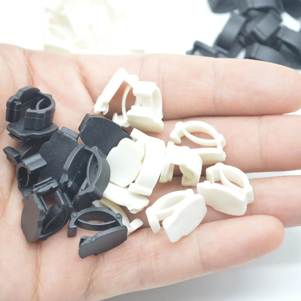 DIY 100pcs/Bags Shoe Buckles Plastics Button Shoe Charms Accessories for Slide Sandals Garden Shoe Decoration Button Pins Gifts