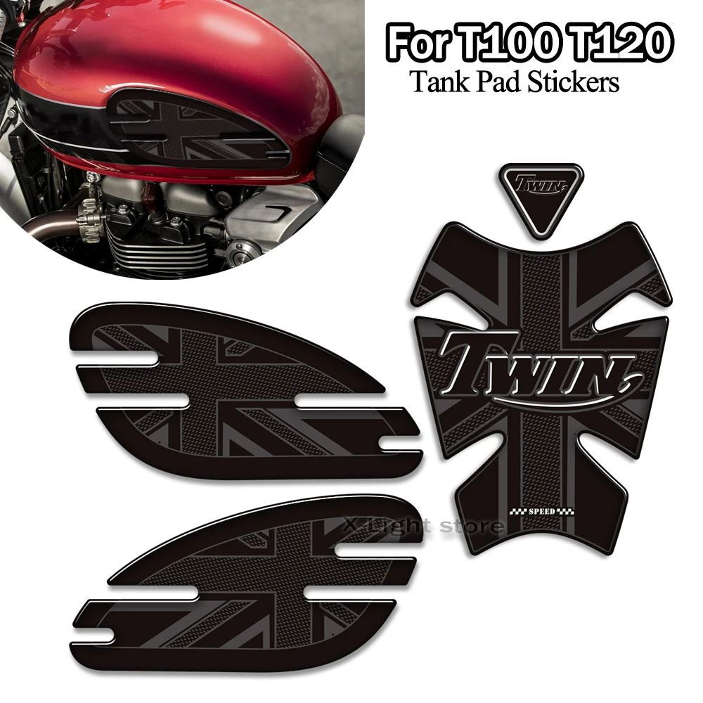 

For Triumph Speedmaster T100 T120 Street Cup Speed Twin Bobber Rocket 3 Bonneville 1200 Thruxton R Motorcycle Sticker Tank Pad