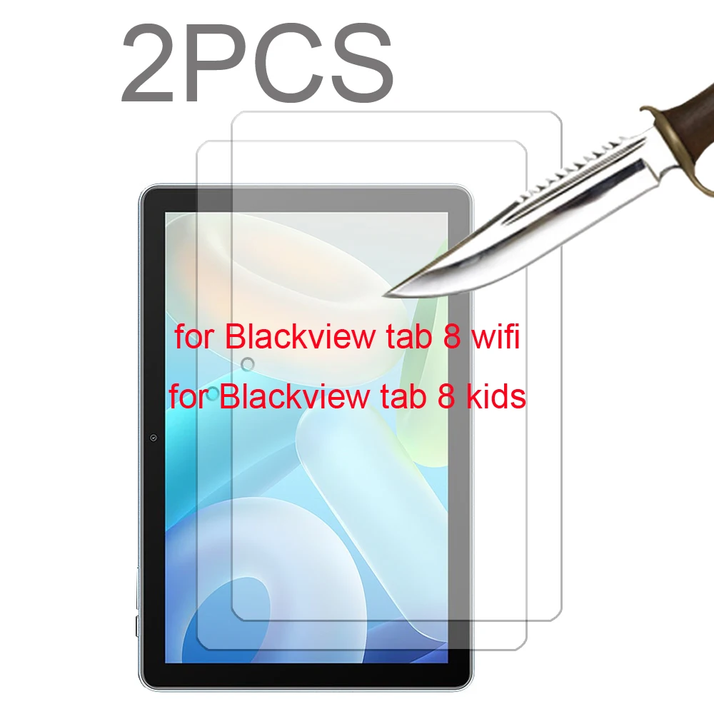 

2PCS for Blackview tab 8 8E/tab 8 kids/tab 8 wifi 10.1'' Tempered glass screen protector tablet protective film HD clear