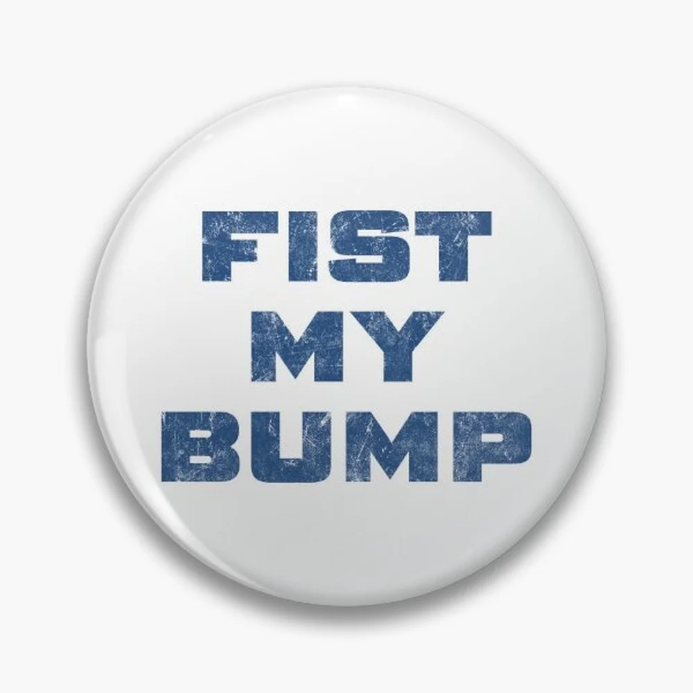 Fist My Bump. Pin Holographic Star Heart Pin Brooches Laminated Button Fashion Accessory