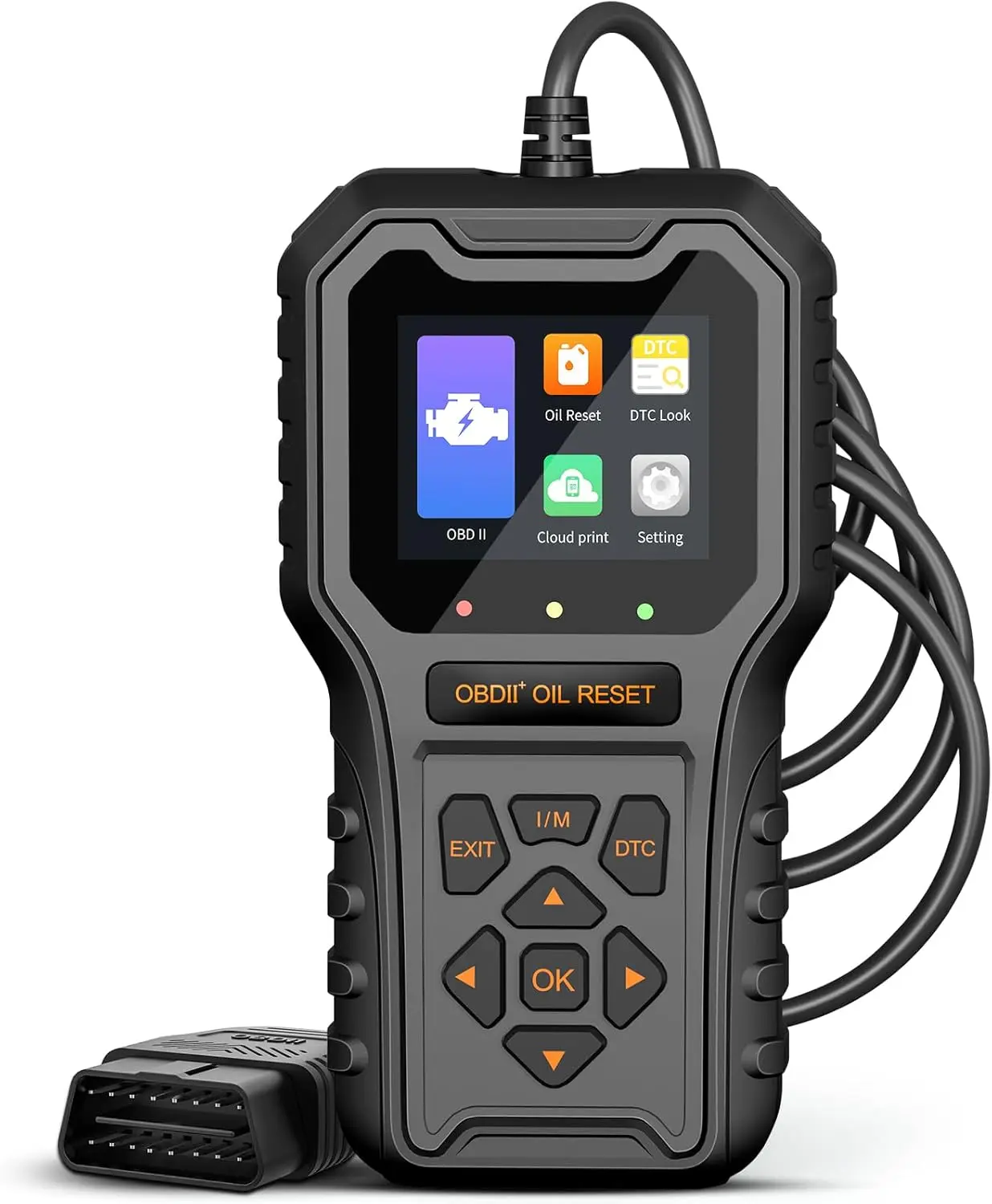 

OBD2 Scanner for Check Engine Light Reset, Enhanced Diagnostic Tool with 2.8'' Color Screen for Cars 1996+