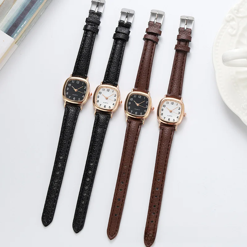 insSuper Hot TikTok Watch Forest Style Women's Watch Korean Style Elegant Thin Strap Simple and Compact All-Match Women's Watch