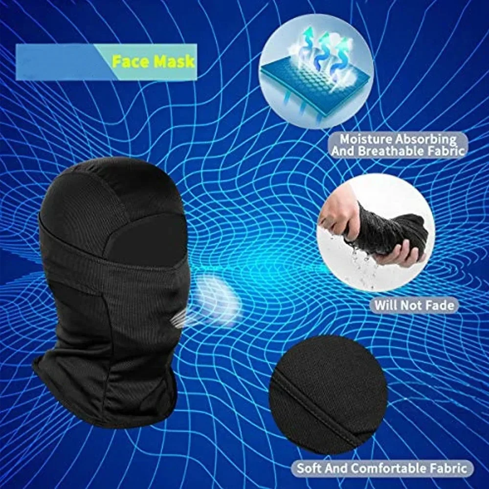 Mulheres homens bonés ciclismo balaclava rosto cheio capa de esqui chapéu de bicicleta à prova de vento respirável anti-uv motocross capacete da motocicleta forro