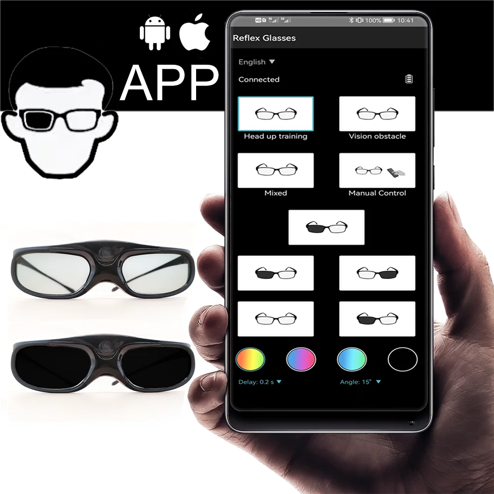 Head-up Training Glasses, DRIBBLE GOGGLES, Basketball, Hockey, Soccer, Football, Senaptec Strobe, visionu