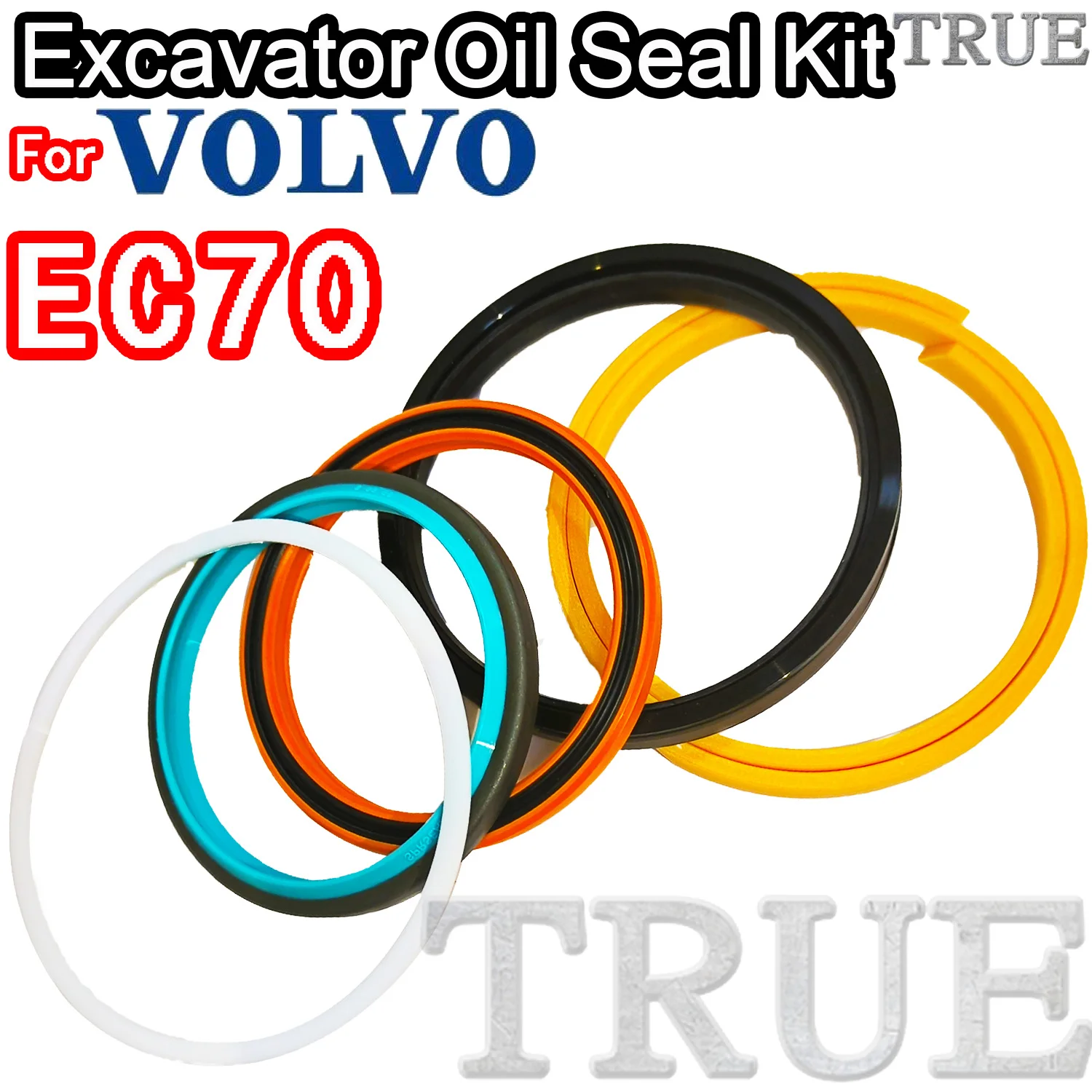 

For EC70 VOLVO Oil Seal Excavator Repair Kit TRAVEL Joystick Engine O-ring Cylinder BOOM ARM Bucket Hydraulic Pump Digger Adjust