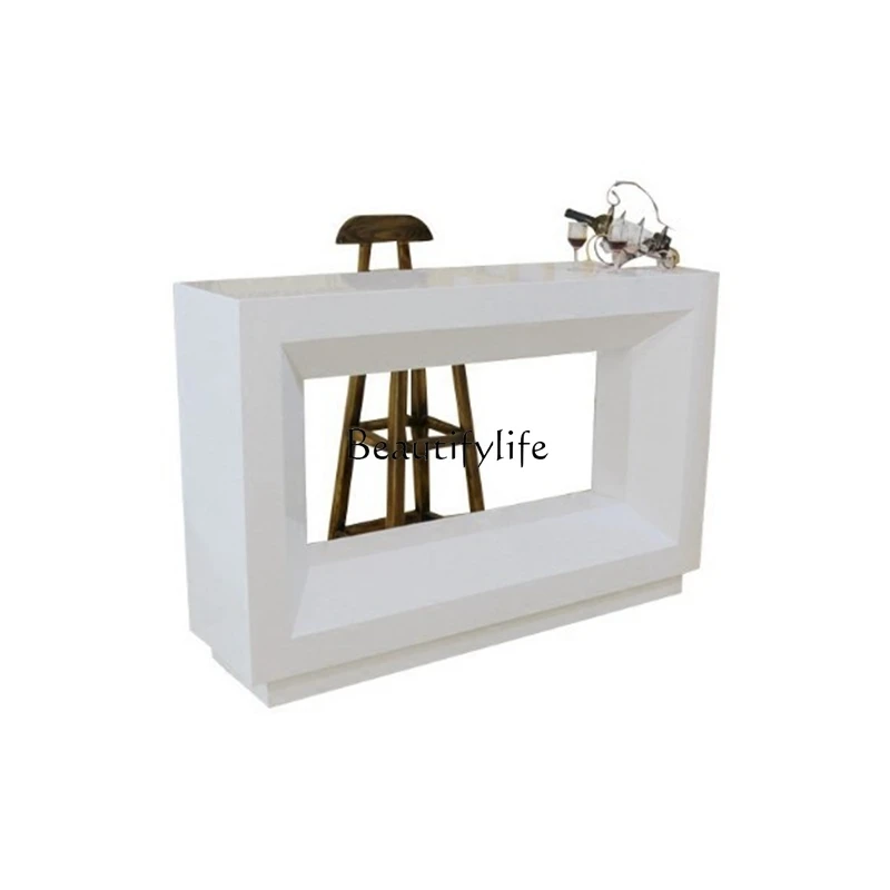 

Light Luxury Bar Table for Home Use, Simple Modern Partition, Entryway Wall-Mounted Nordic Small Bar Table