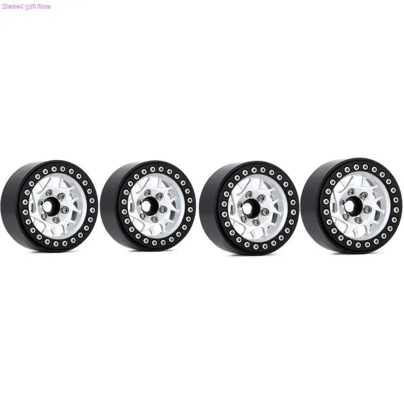 D0JC Set of 4 Remote Control Wheel Metal Wheel Rims Tool for 1/10 Model Supplies for Toy Car Collectors for SCX10