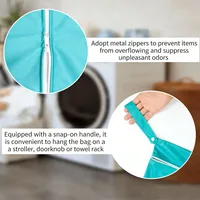 New Travel Laundry Bags with Zip, Waterproof Laundry Bag Travel, Reusable Wet Bag with Zip, Waterproof Laundry Bag for Fitness 4