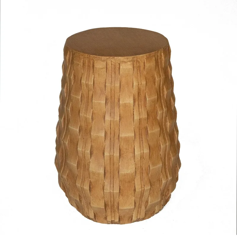 Space Saving Side Table Modern Designer Accent with Integrated Planter Stand for Compact Vacation Rental Living Room Balcony