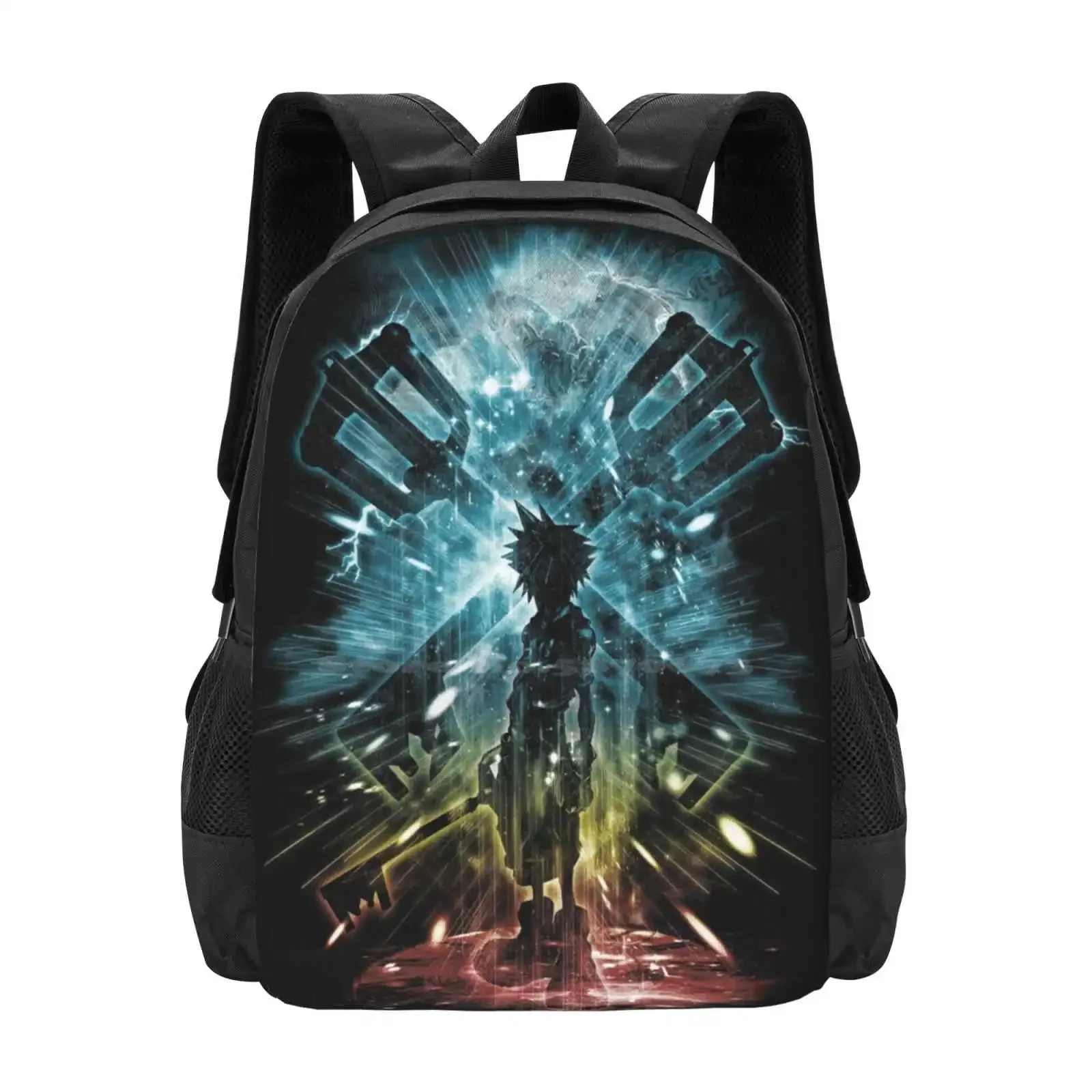 

Key School Bags Travel Laptop Backpack Sora Kh Kingdom Hearts Gaming Video Game Vintage Cute Geeky Fantasy Heartless Keyblade