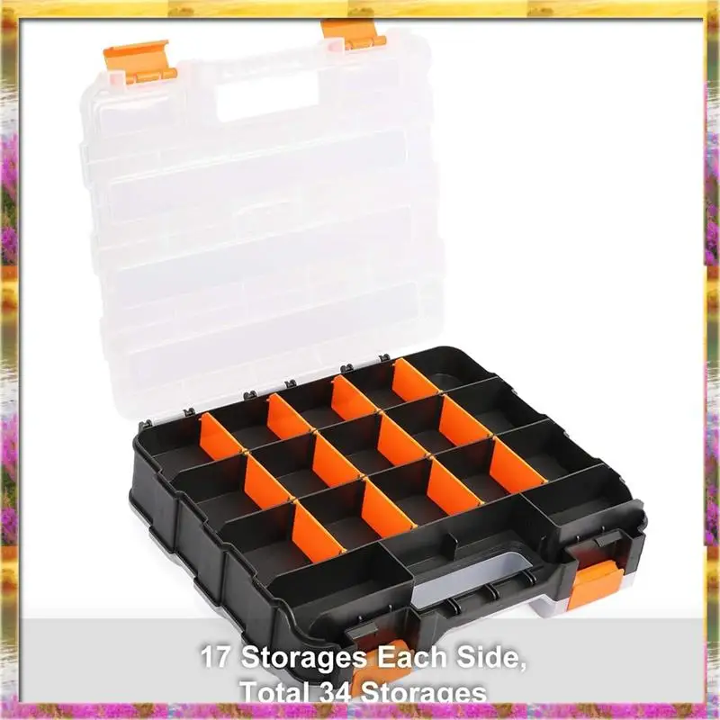 【AB07 Prezzo】 1 PZ Organizzatore di attrezzi a doppia faccia Hardware Scatola di accessori per attrezzi Scatola di parti Cassetta degli attrezzi