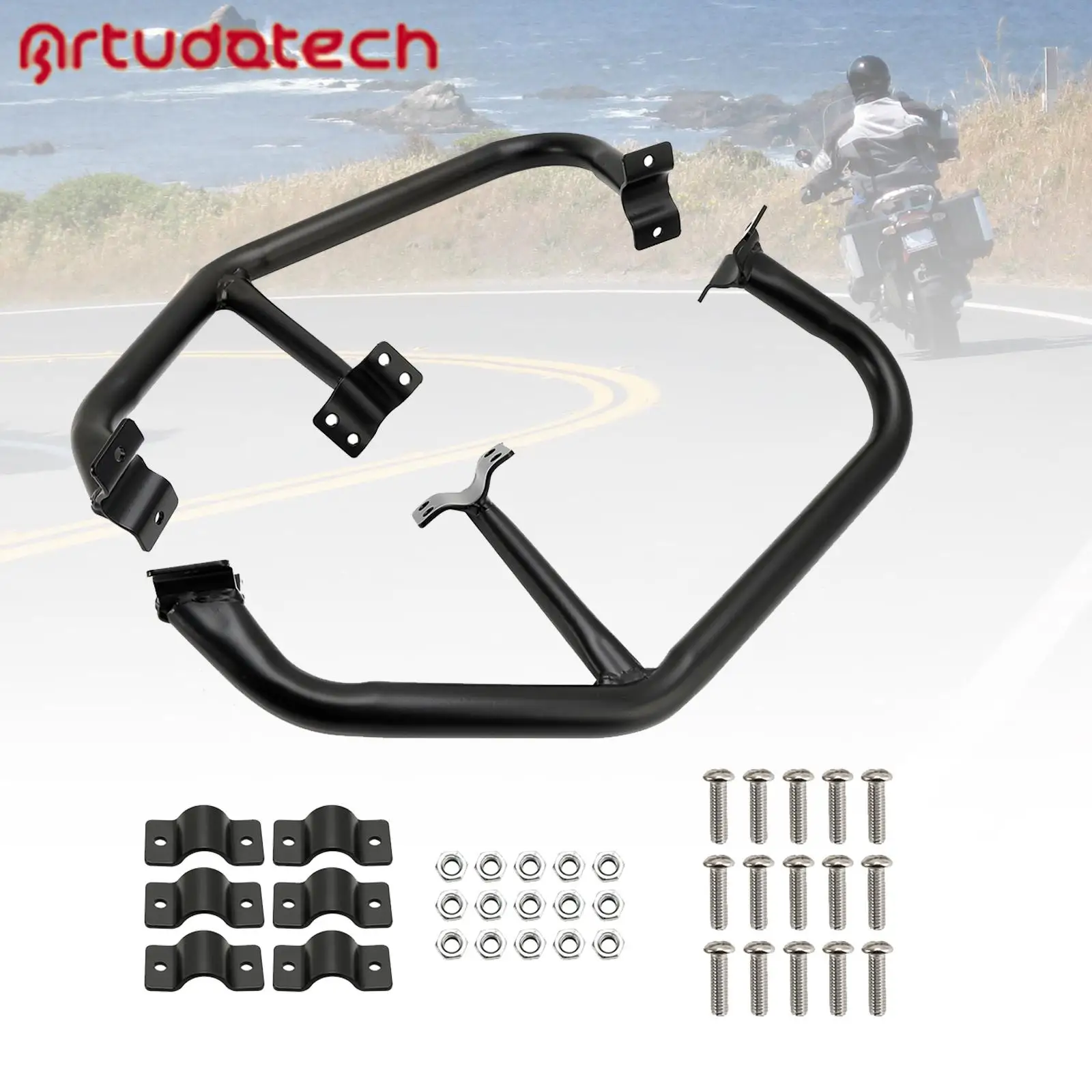 

Engine Guard Crash Bar Frame Protector Bumper for Pan America Pa1250/S 2021 2022 2023