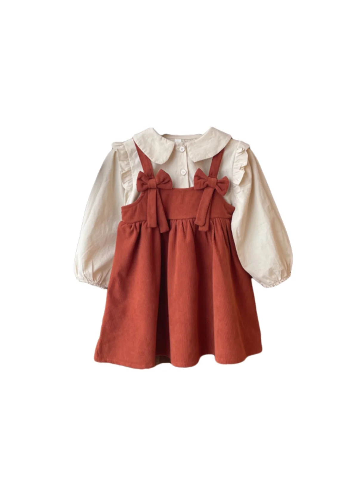 Automne Faion filles Dr bébé tenue d'anniversaire coréen Sle printemps automne jupe à carreaux et t-shirt deux pièces ensemble enfant Dr