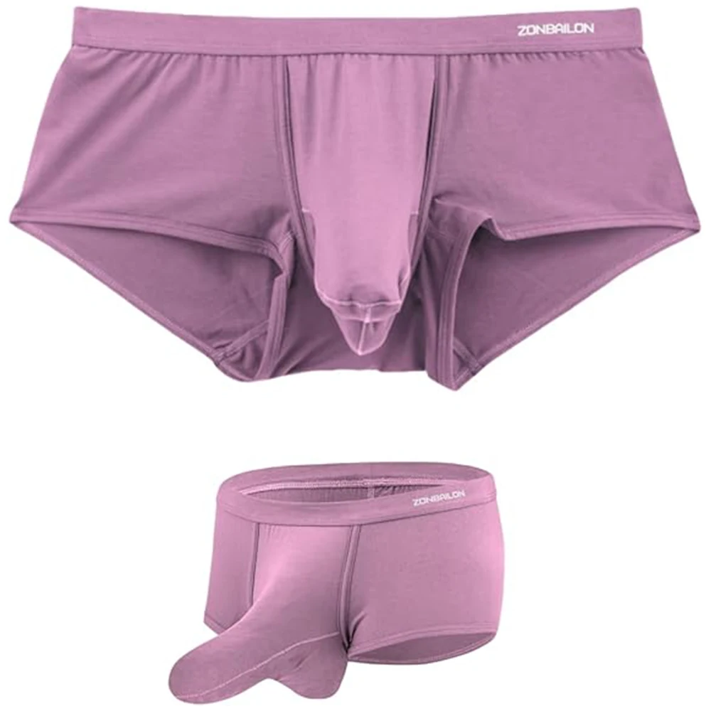 Jinshi Mens Sexy Front Opening Fly Access Briefs Low Rise Bulge Enhancing Pouch Bamboo Viscose Underwear Pack