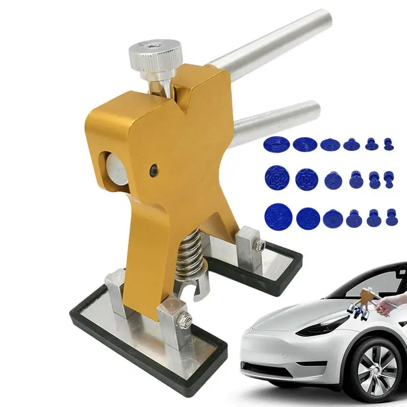 Car Dent Puller Kit Safe Removable Dent Repair Tool Car Dent Puller Lead-Free With 18 Taps For Efficient Dent Fixing