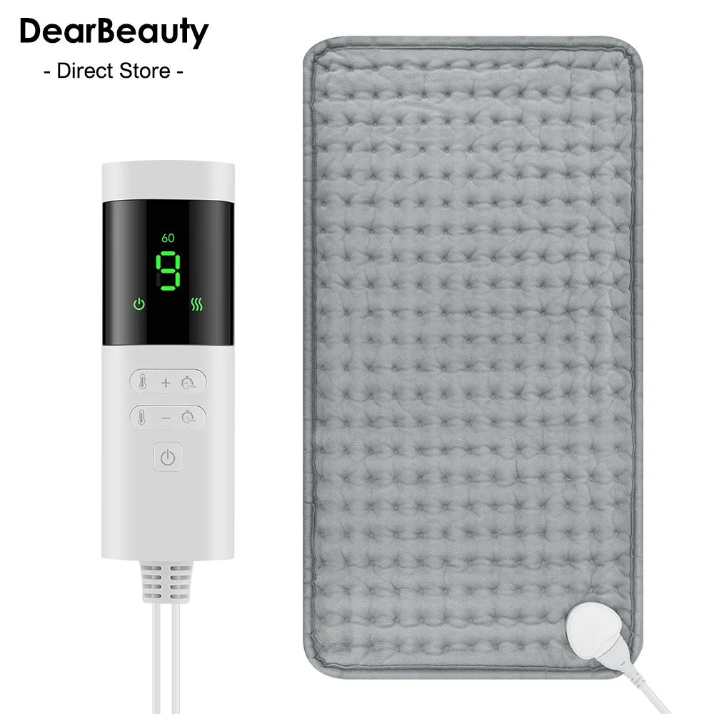 

Электрическое одеяло 30x60 см, 9 уровней, горячая компрессионная подушка для ног, спины, грелка для рук, регулировка температуры, быстрый нагрев, термоковрик