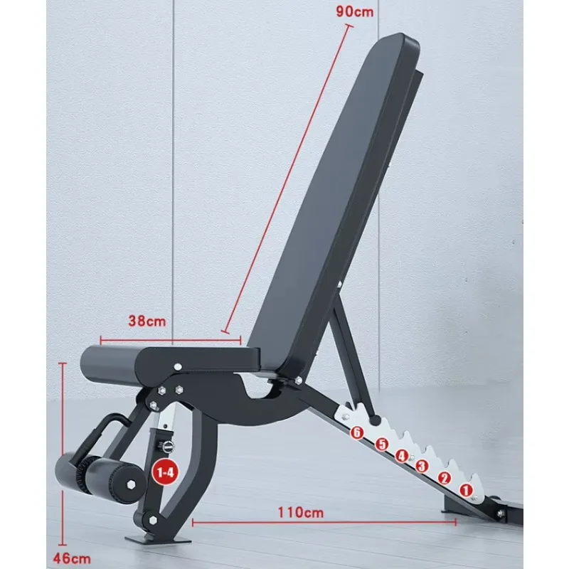 Gran oferta, nuevo banco de Fitness comercial, silla con mancuernas Ajustable, equipo de gimnasio, banco de pesas, banco de entrenamiento plegable para el hogar, prensa