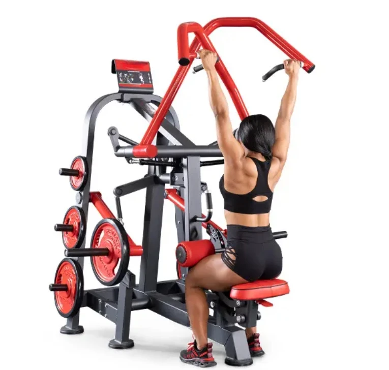 Best quality Sports Gym Equipment Pin Loaded Dual Function Lat Pulldown And Low Row Machine