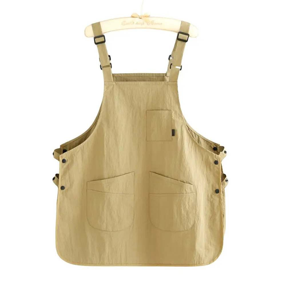 New Japanese Style Catering Workwear Apron Waterproof Household Painting Aprons Stain Resistant Working Overalls for Cafe Barber