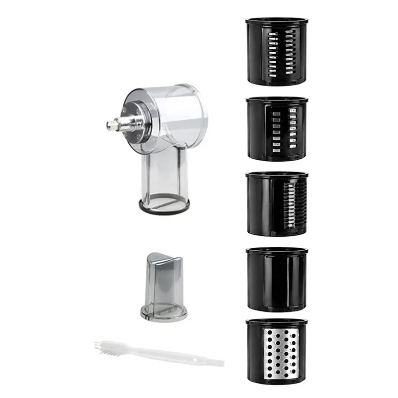 ABVS Large Feed Chute Cheese Grater 5-In-1 Slicer Shredder Attachments For Kitchenaid Stand Mixers