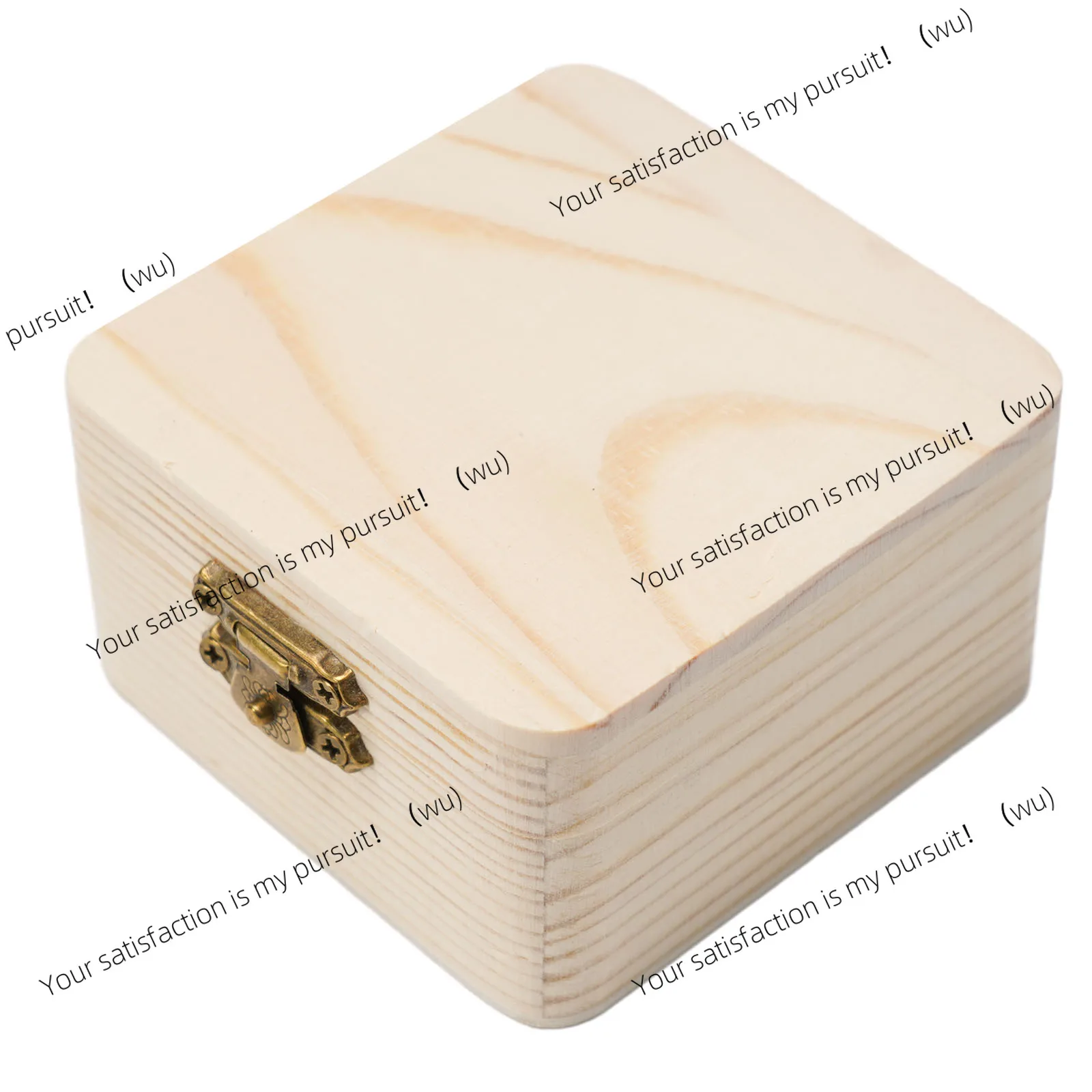 8X8x4.5 cm, pure natural wood packaging box, household sundries storage box.