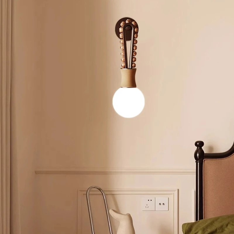 Vintage kinkiet dekoracja schody kinkiet w stylu Wabi Sabi sypialnia nocny model pokoju nowa lampa oprawy oświetleniowe wewnętrzne