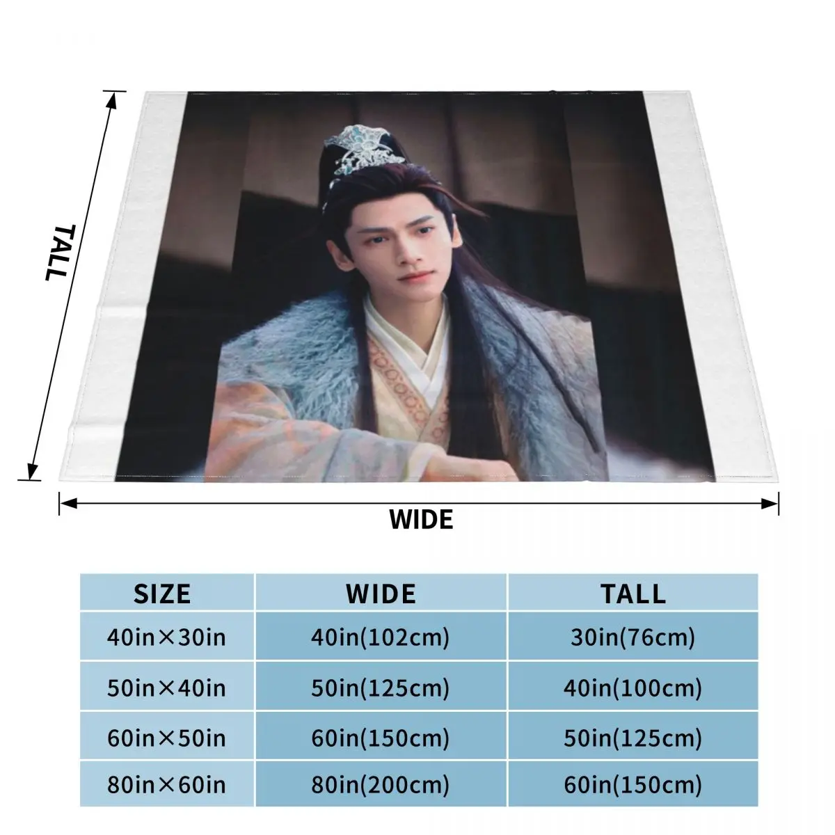 Luo Yunxi Bai Lu Till The End Of The Moon An Ultra-Soft Micro Fleece Blanket