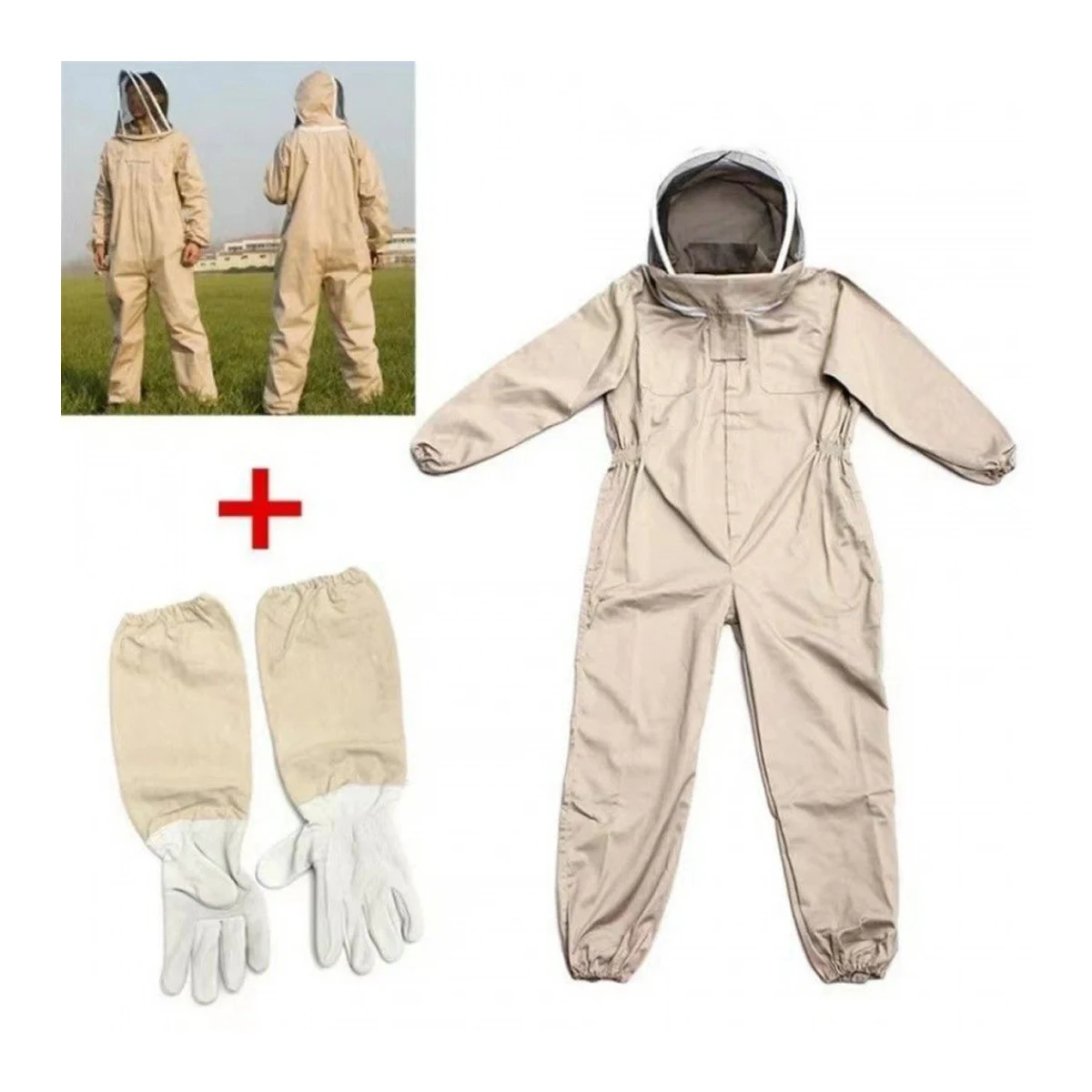 Breathable Beekeeping Suit With Gloves Hat Beekeeper Children Working Net Clothes Zip Equipment Children's Insect-proof Clothing view 5