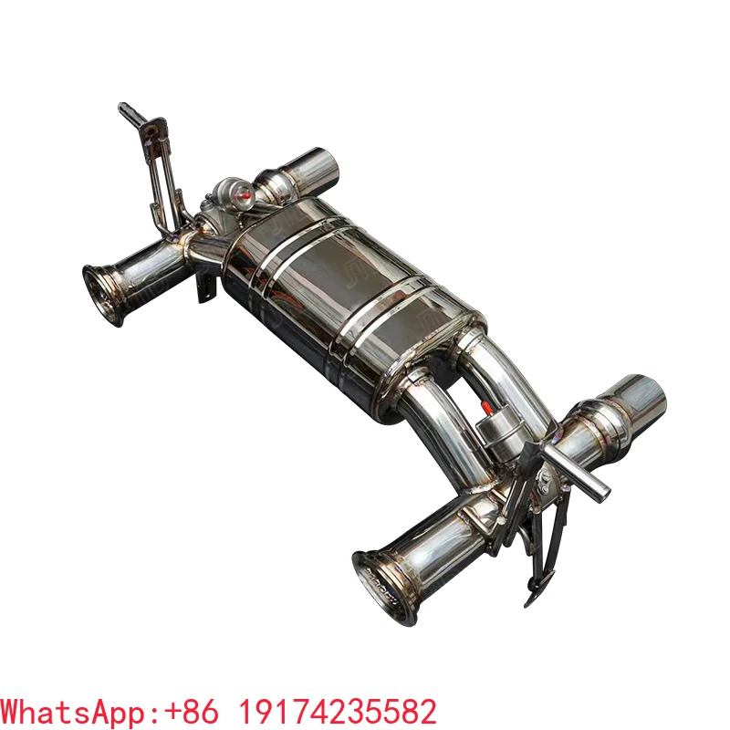

FACTORY SELL 304 Stainless Steel Exh-aust System for Lamborghini Aventador SVJ Exh-aust Pipe Valved Catback High Pitched F1 Soun