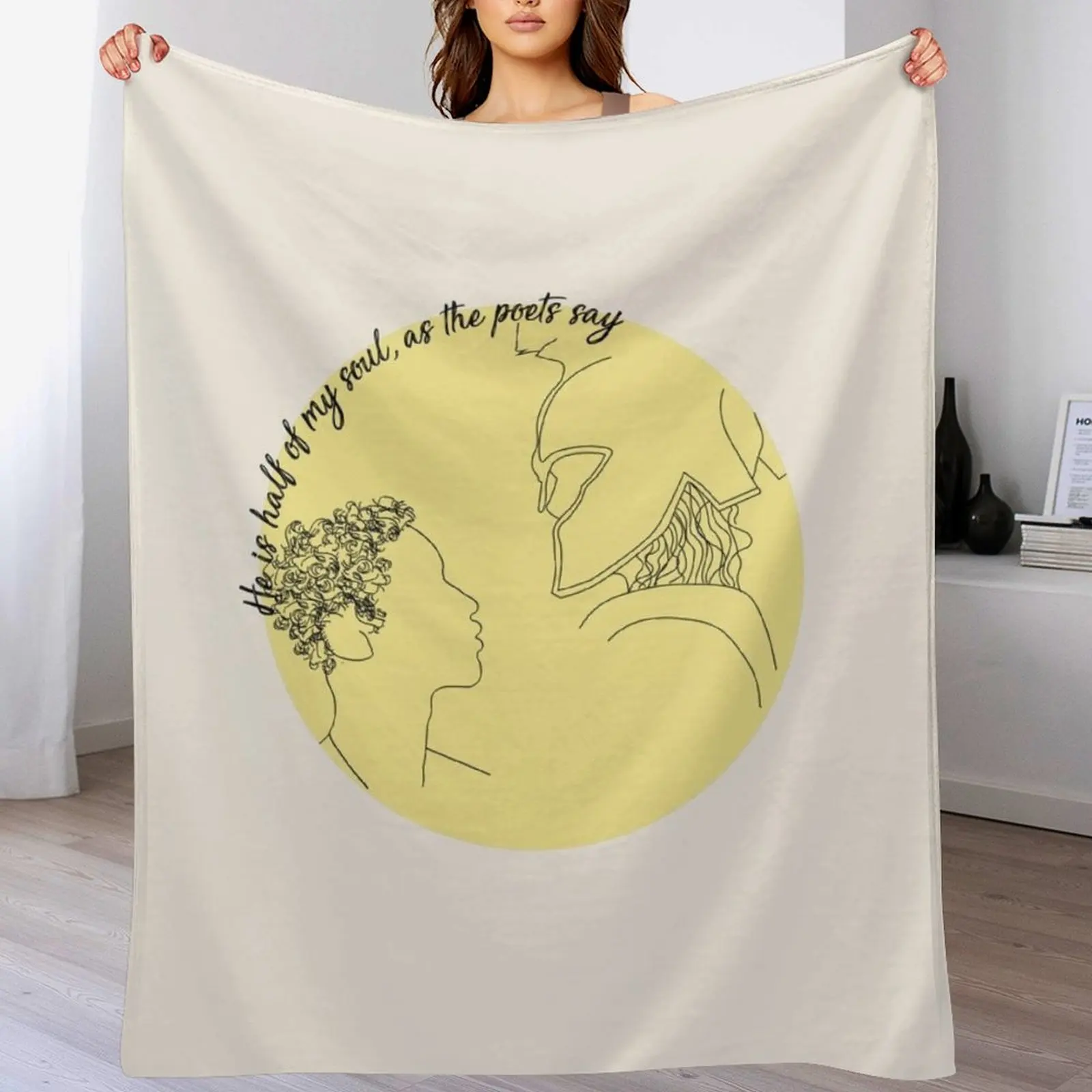 he is half of my soul, as the poets say. Throw Blanket Cozy Throw Blanket for Bed Sofa Chair