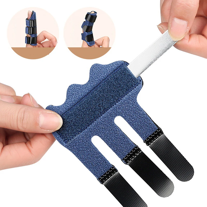 *Pain Relief Trigger Finger Fixing Splint Straighten Brace Adjustable  Dislocation Fracture Finger Splint Corrector Support
