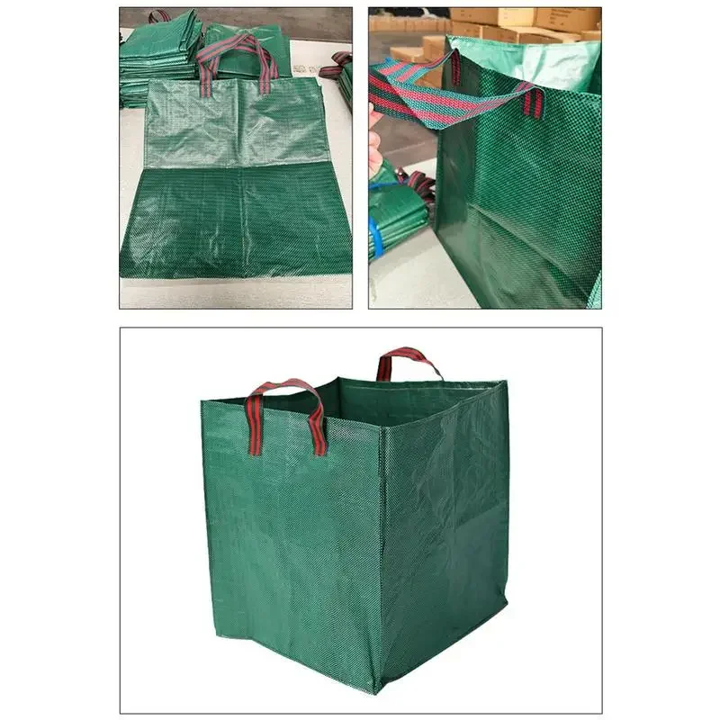 reusable yard waste bags lawn bags with handle trash debris containers harvest straw bags leaf collector yard trash