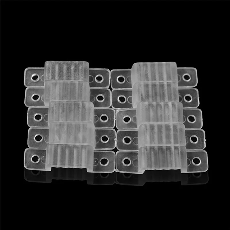AB45 3X Led Light Strip Mounting Clip 5730 / 2835 / 5050 Mounting Holder Translucent Snap (Width 14Mm, 100 Pieces / Package)