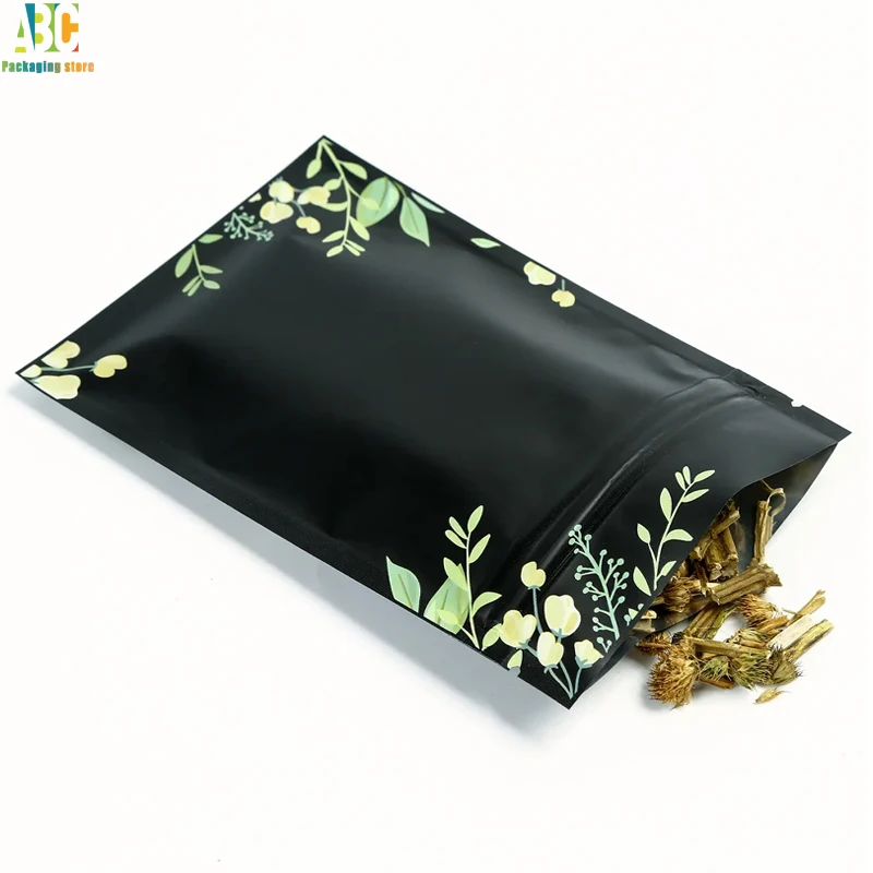 Customized Aluminum Foil Frosted Zipper Bag, Food, Coffee, Candy, Tea Storage, Mylar Bags, Gift Packaging Pouch,Print Logo