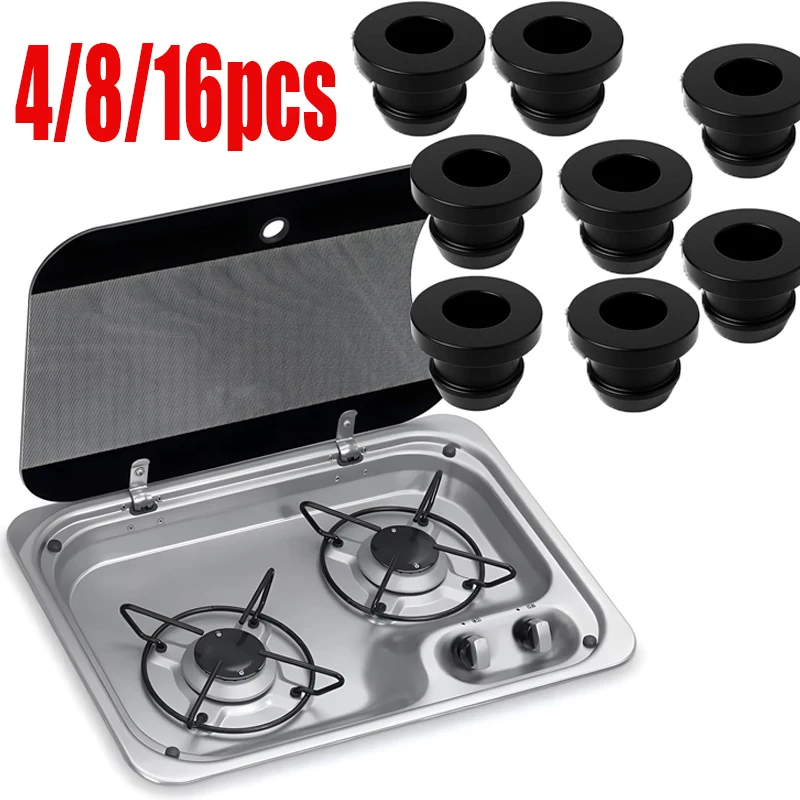 

4/8/16pcs Car Rubber 44990000122 For Dometic Grommet Sleeve Pan Hob Support Motorhome Caravan Camper Tool Automotive Accessories