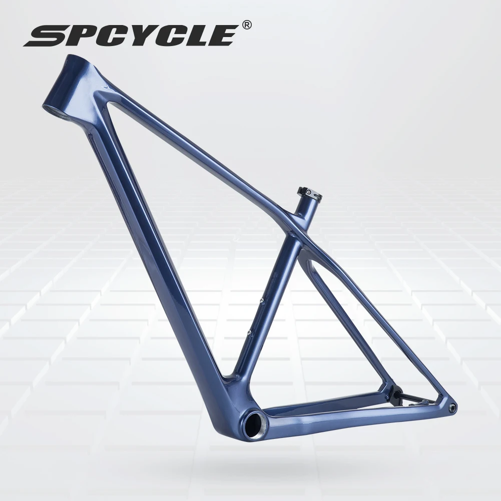 Spcycle 2024 New T1000 Carbon MTB Frame UDH Hanger T47 BB  Full Hidden Cable 29er Hardtail Carbon Mountain Bike Frame