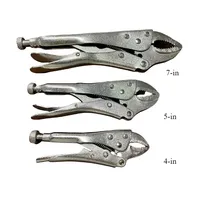 4/5/7 Inch Heavy Duty Locking Pliers Adjustable Metal Clamp for Woodworking Welding Repairs Multifunctional Pressure Tool