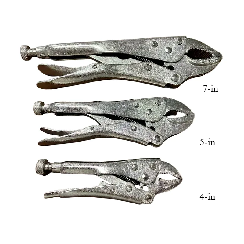 4/5/7 Inch Heavy Duty Locking Pliers Adjustable Metal Clamp for Woodworking Welding Repairs Multifunctional Pressure Tool