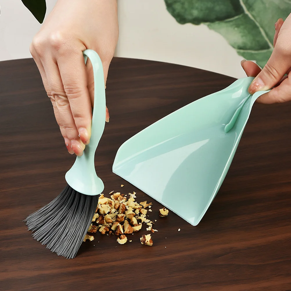 

4 set Mini Broom Dustpan Set Pp Nylon Lightweight Cleaning Tool For Desktop Car Interior Office Kitchen Portable Small Cleaning