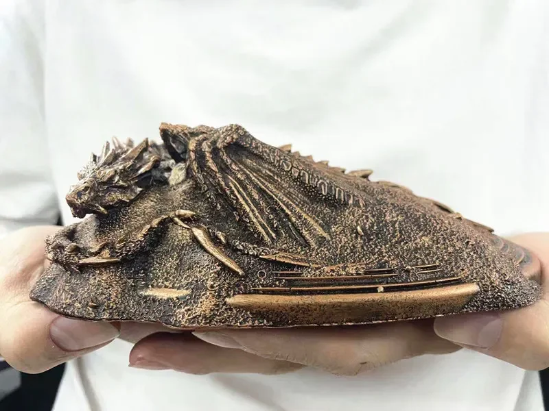 

[Забавная] Статуэтка из смолы Smaug dragon 20 см, статуэтка, Коллекционная модель, настольное украшение, строительный подарок