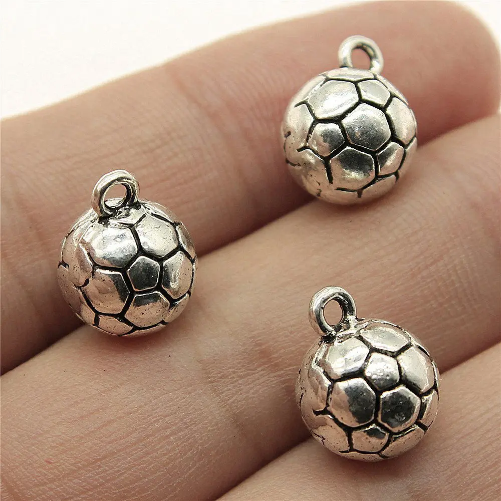 Jewelry Findings Components Best Friends Football Charms For Bracelets Charm Pendant