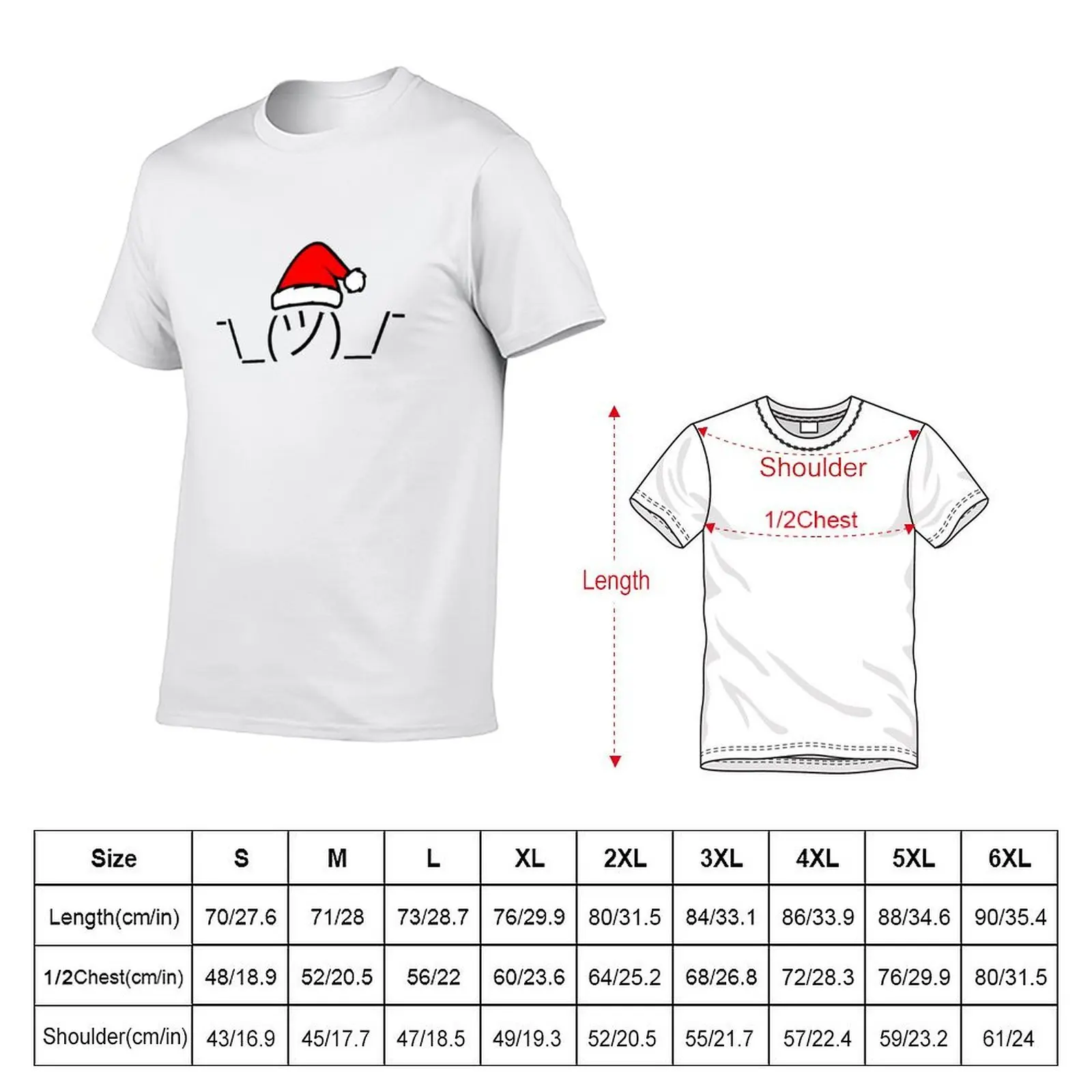 Christmas shrug T-Shirt men t shirt cotton 100% graphic t shirts for man t shirts for man pack white T-shirt