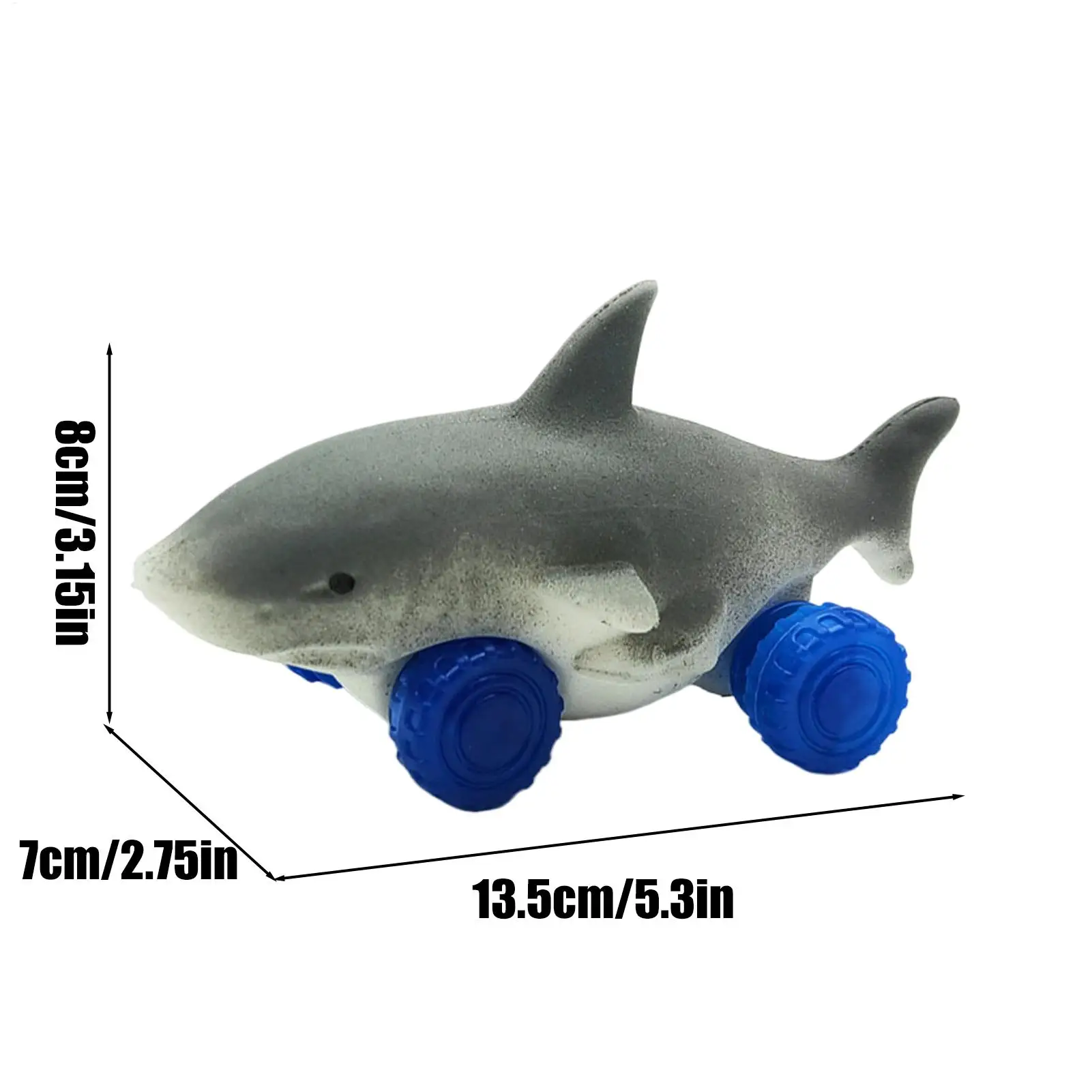ポータブルシャークスクイーズおもちゃ車 シャークプルアップカー クリエイティブシャークスクイーズ変形車 スライディングシャークプルアップトイ 感覚玩具
