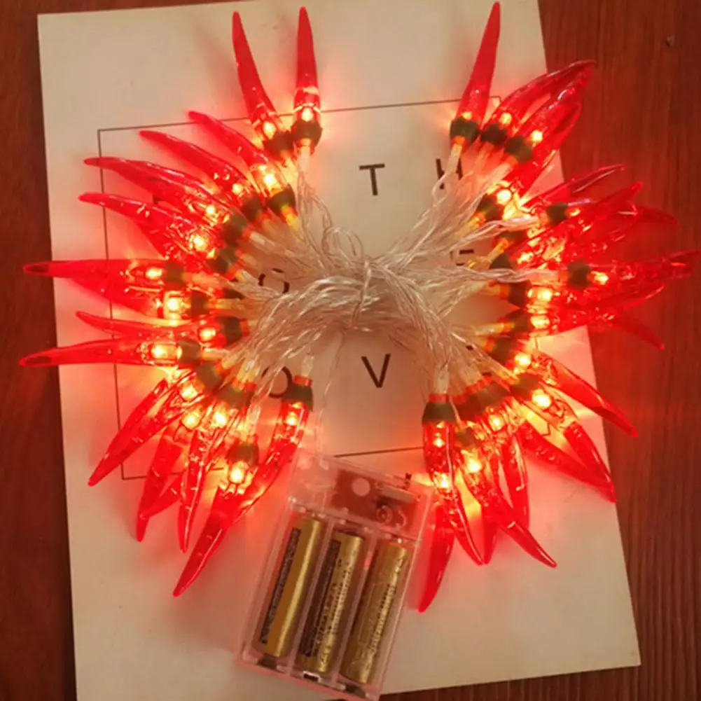 

Chili Pepper Light LED Festive Battery-operated Different Light Modes High Brightness New Year Decoration