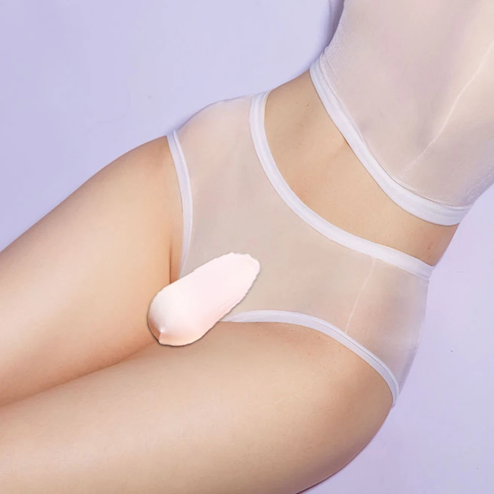 

Men Sexy Oil Shiny Briefs Sheer See Through Pouch Underwear Ultra-thin Shorts Trunks Smooth Solid Underpants Erotic Panties