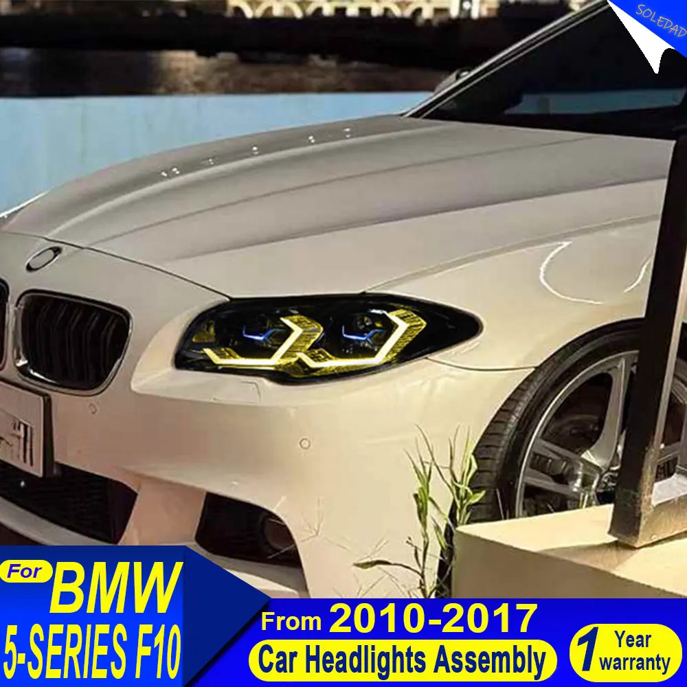 Car headlights For BMW 5 Series F10 Headlight F18 2010-2017 DRL Dynamic Turn Signal LED Headlight Car Accessories