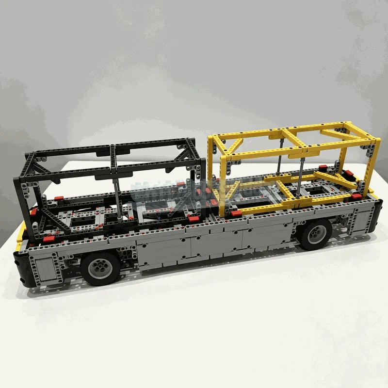 1228PCS Automated Guided Vehicle Transporter Creative Building Blocks Technical Car Model DIY Assembly Toy Display Festival Gift